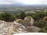Vue d'en haut les ruines du vieux village