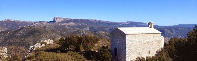 Arrivée à la chapelle Saint-André (Bertagne dans le fond)