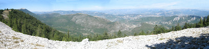 Panoramique depuis la crête de la montagne de Lure (auteur : Ti'Mars...)